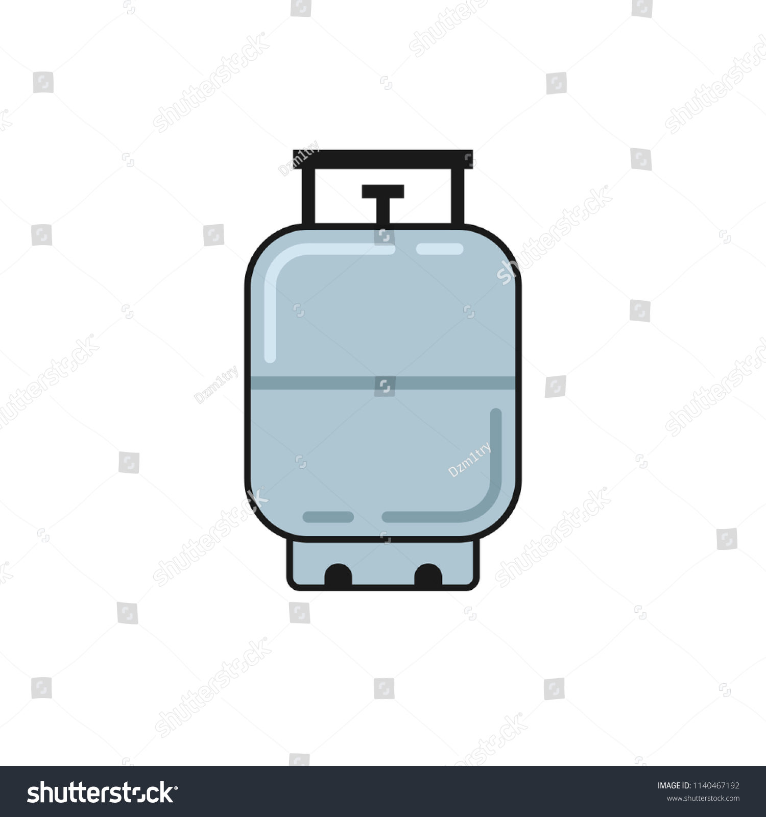 Propane Gas Tank 20 Lb Clipart Stock Vector (Royalty Free) 1140467192