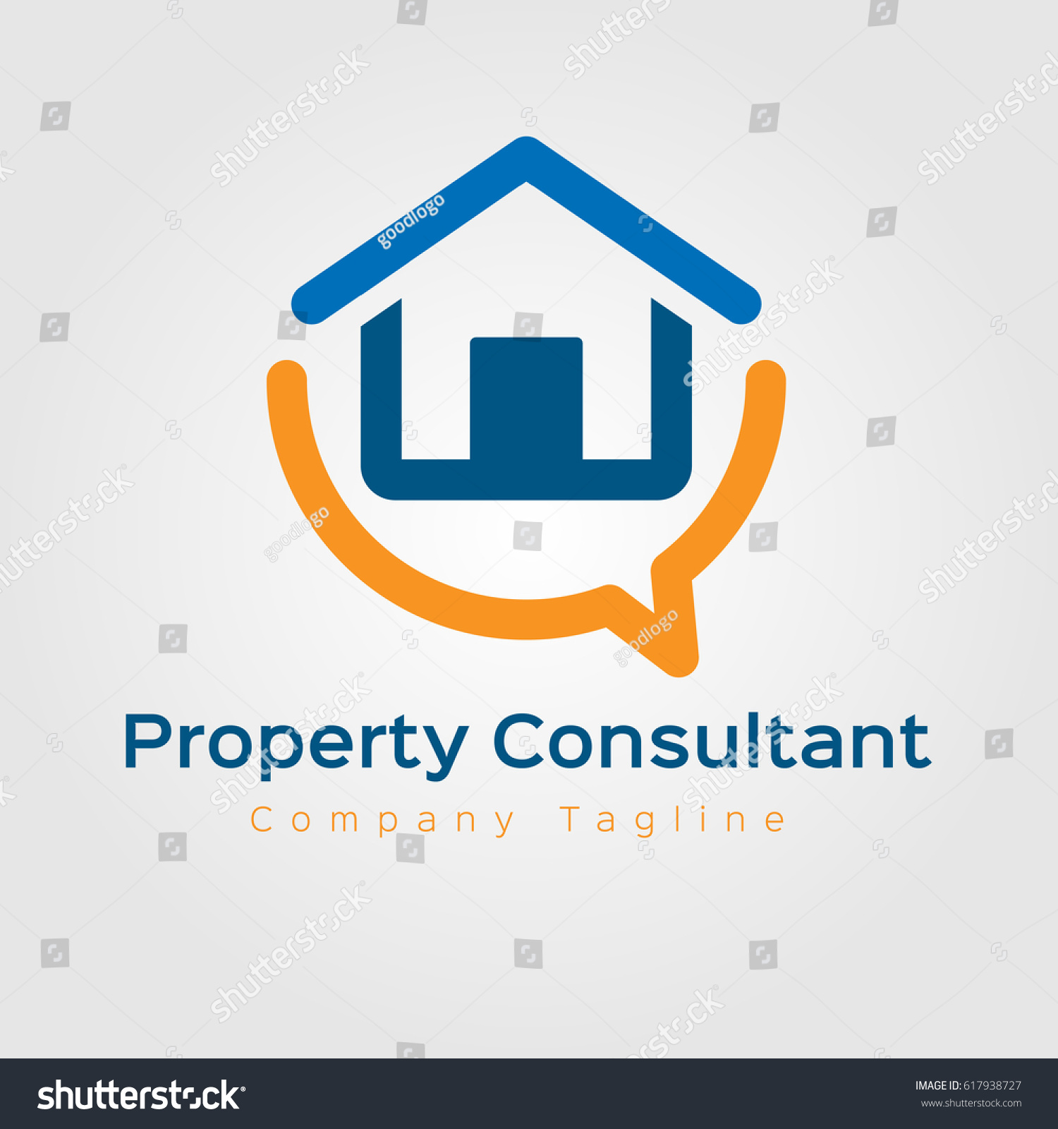 Property Consultant Logo Design Stock Vector (Royalty Free) 617938727