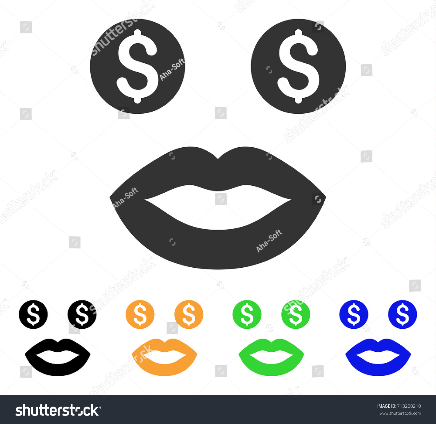 Prostitute Smile Icon Vector Illustration Style Stock Vector (Royalty ...