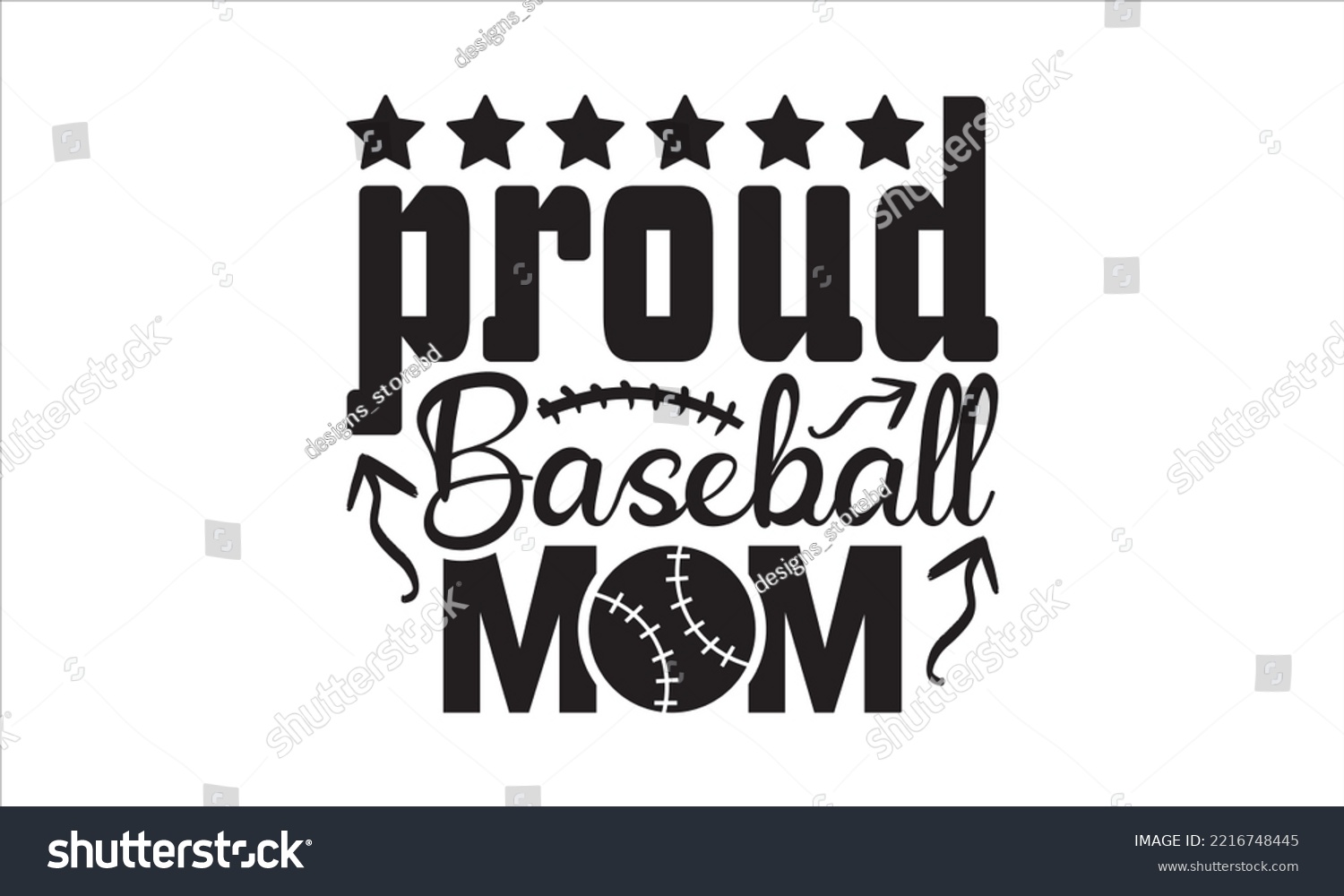 SVG of Proud baseball mom SVG,  baseball svg, baseball shirt, softball svg, softball mom life, Baseball svg bundle, Files for Cutting Typography Circuit and Silhouette, digital download Dxf, png svg