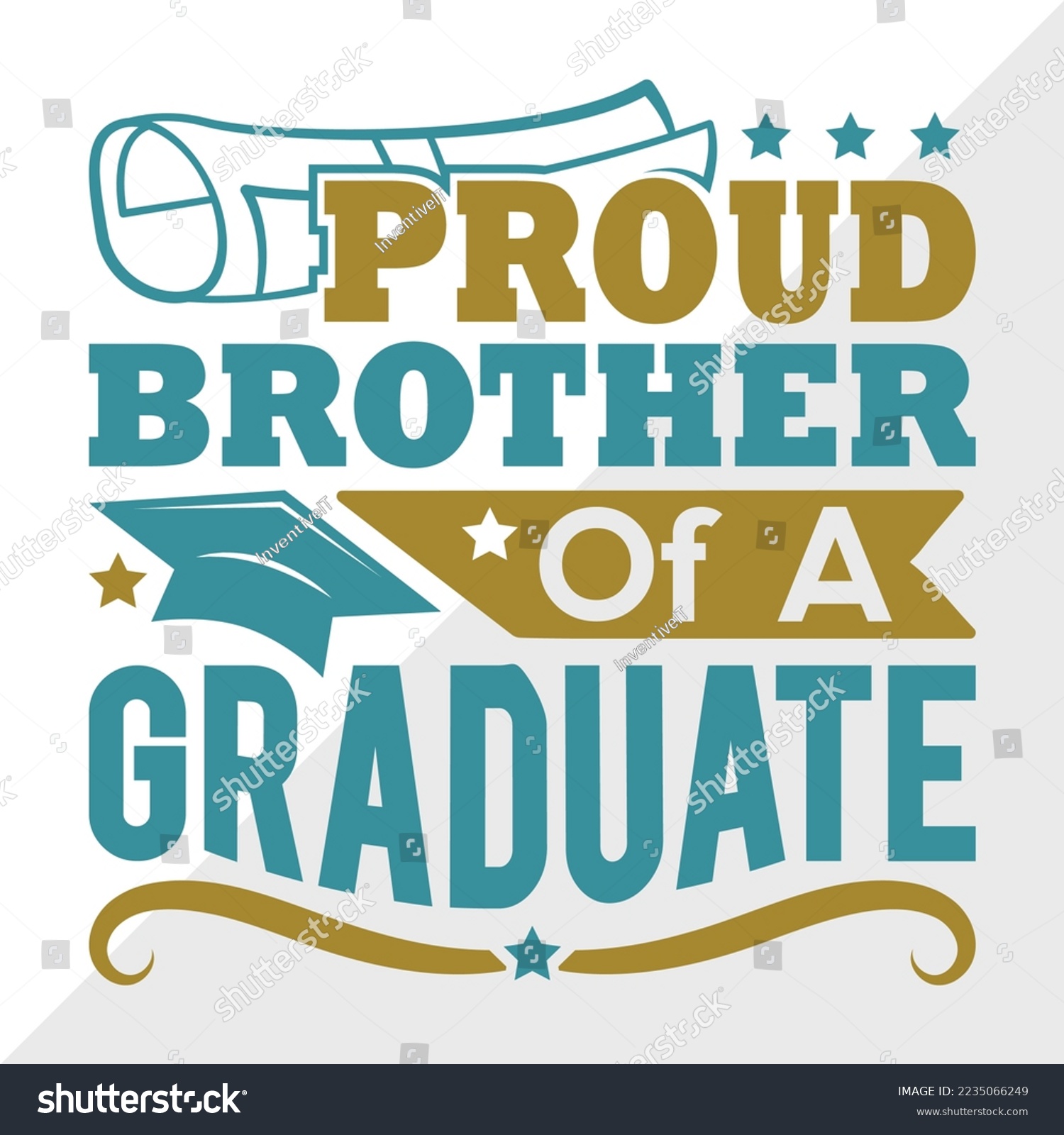 SVG of Proud Brother Of A 2022 Graduate Svg Printable Vector Illustration svg