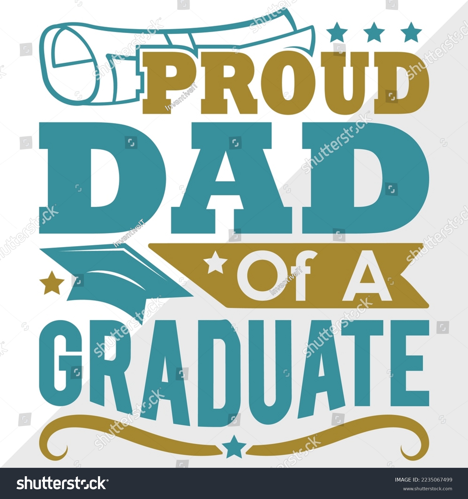 SVG of Proud Dad Of A 2022 Graduate Svg Printable Vector Illustration svg