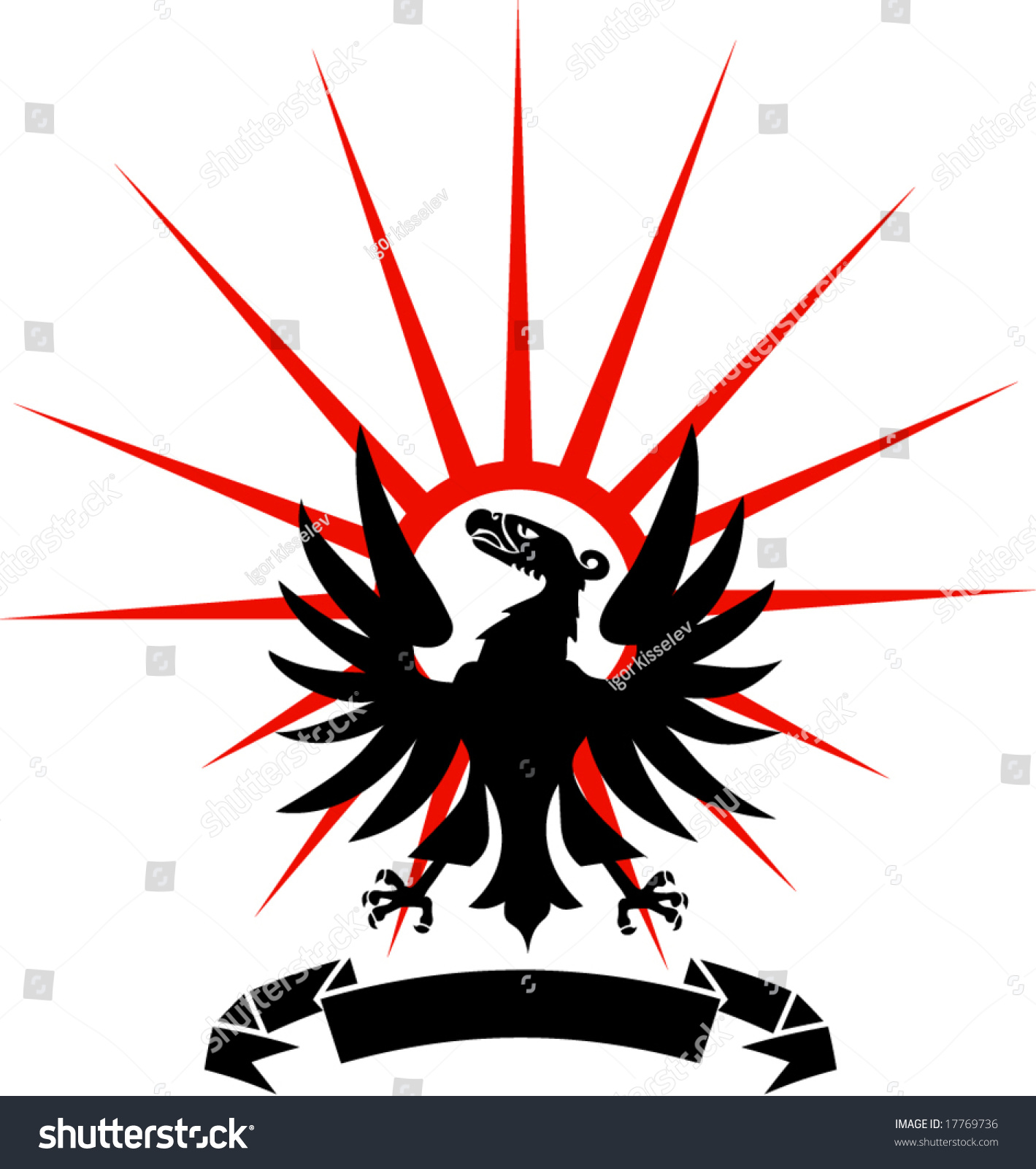 Proud Eagle Tattoo Tshirt Design Stock Vector 17769736 - Shutterstock