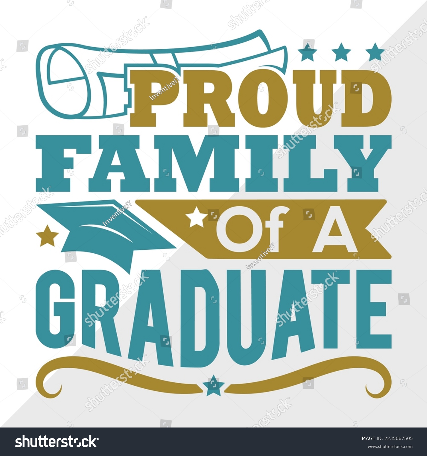 SVG of Proud Family Of A 2022 Graduate Svg Printable Vector Illustration svg