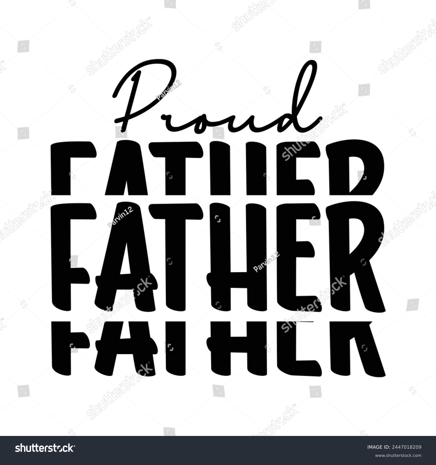 SVG of Proud Father's day funny design svg