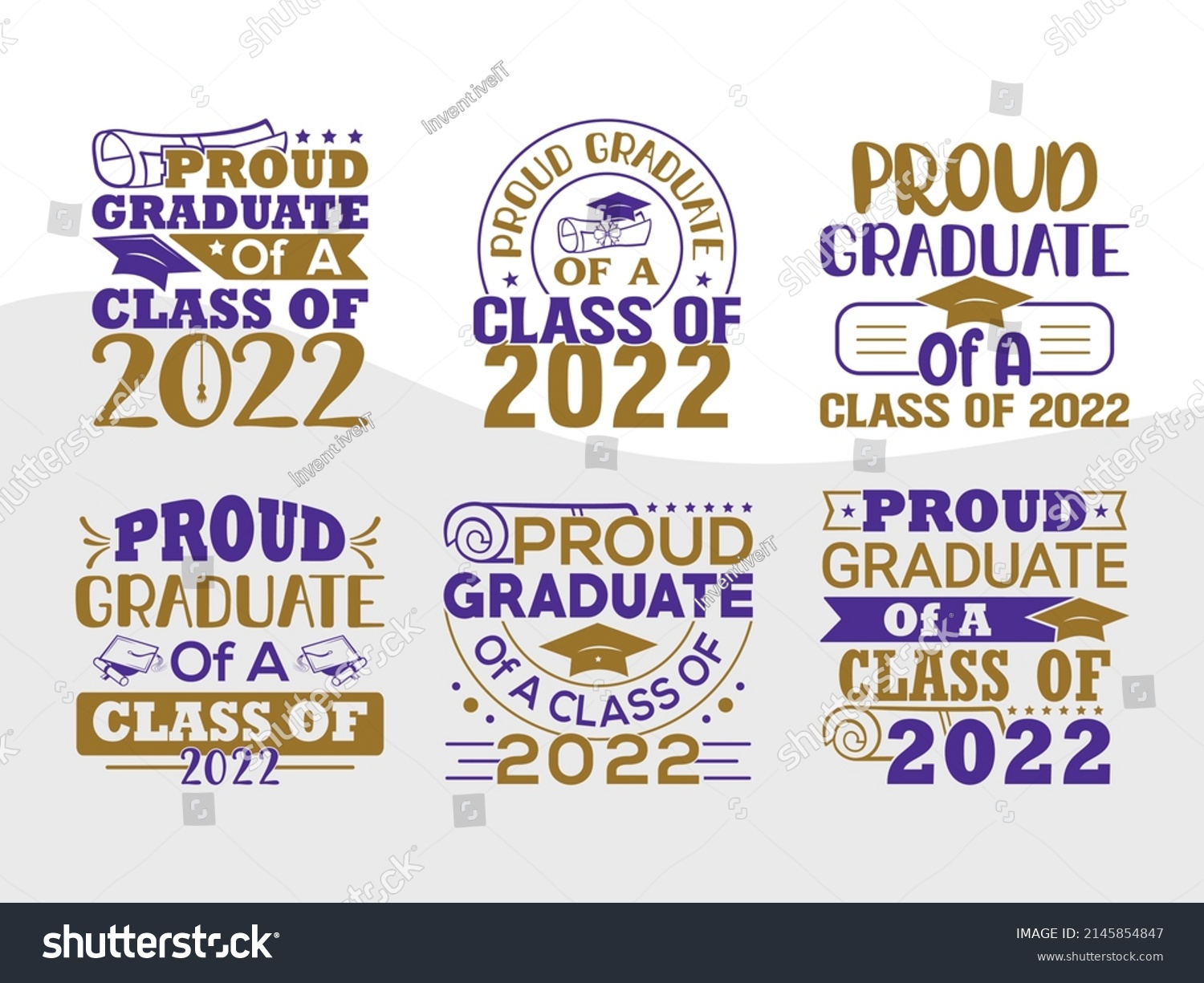 SVG of Proud Graduate Of A Class Of 2022 Printable Vector Illustration svg