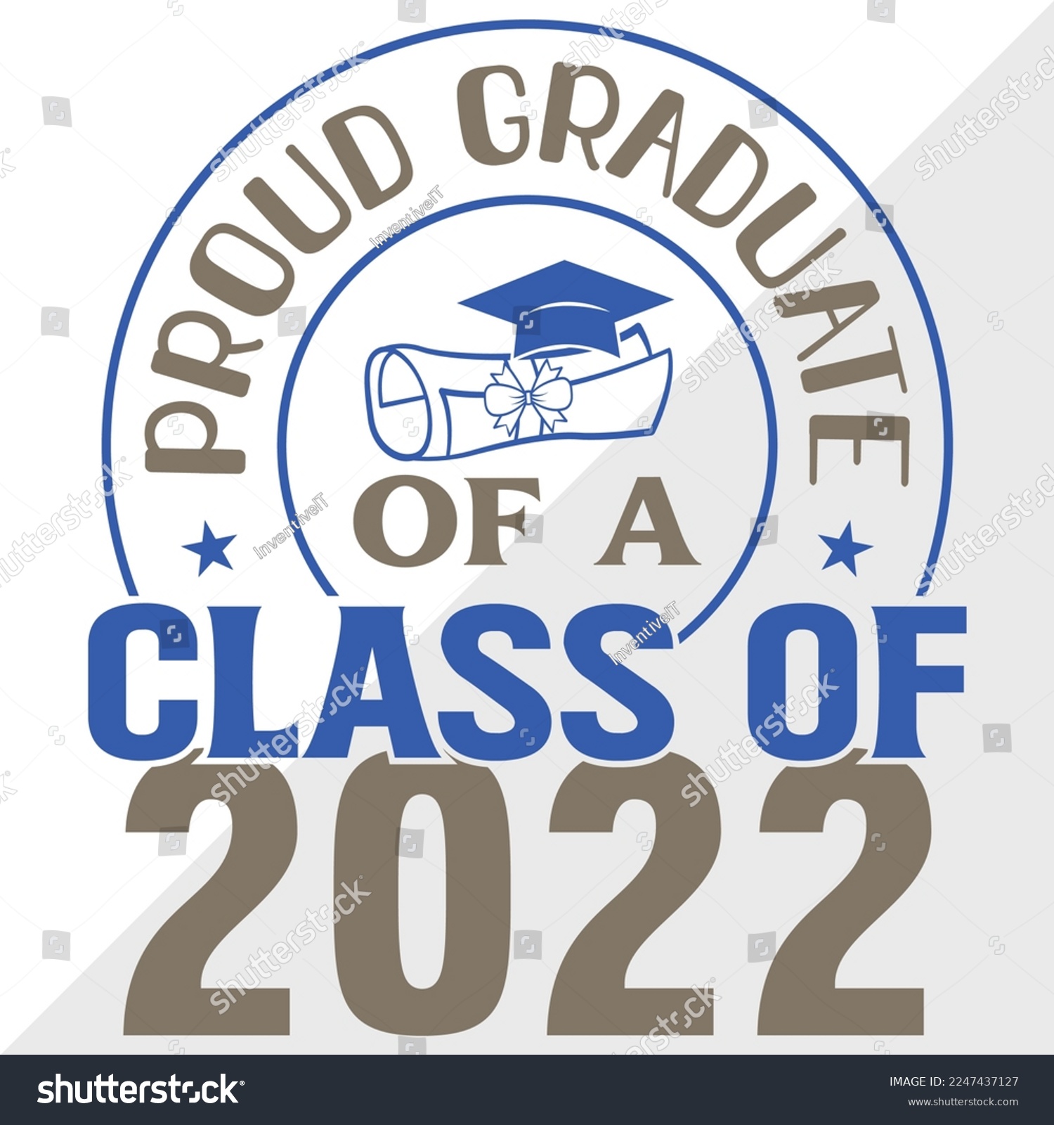 SVG of Proud Graduate Of A Class Of 2022 SVG Printable Vector Illustration svg