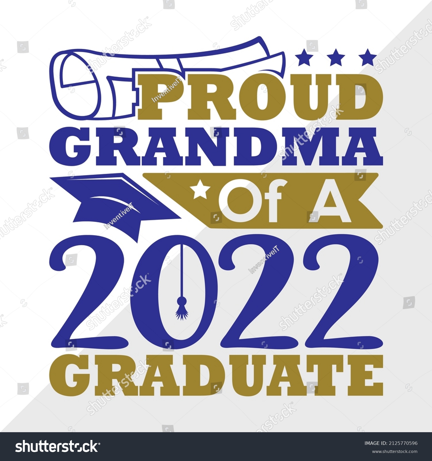 SVG of Proud Grandma Of A 2022 Graduate printable vector illustration svg