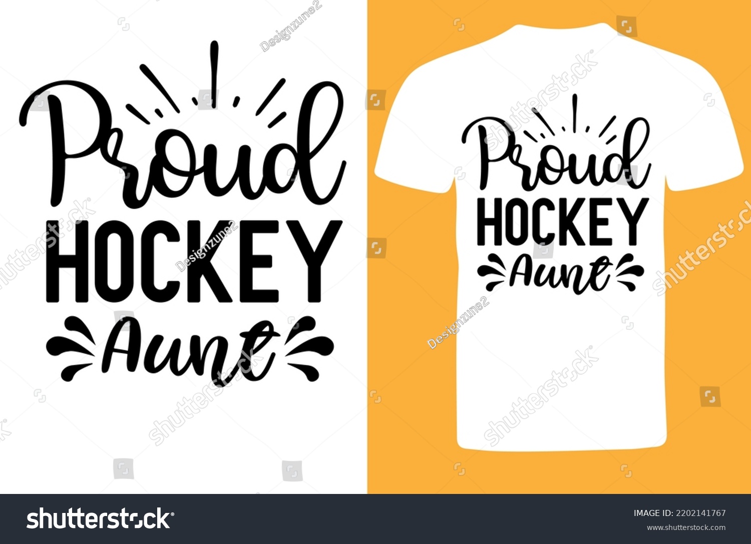 SVG of Proud Hockey Aunt svg design svg