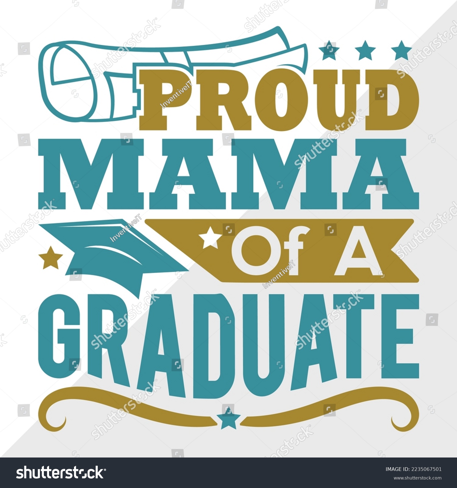 SVG of Proud Mama Of A 2022 Graduate Svg Printable Vector Illustration svg