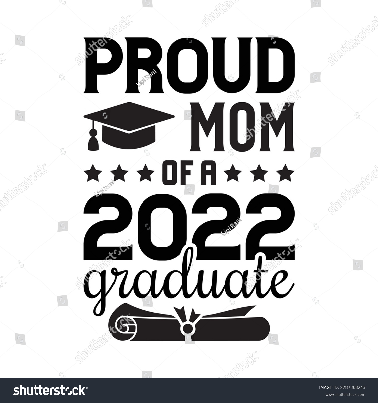 SVG of Proud Mom Of A  2022 Graduate svg