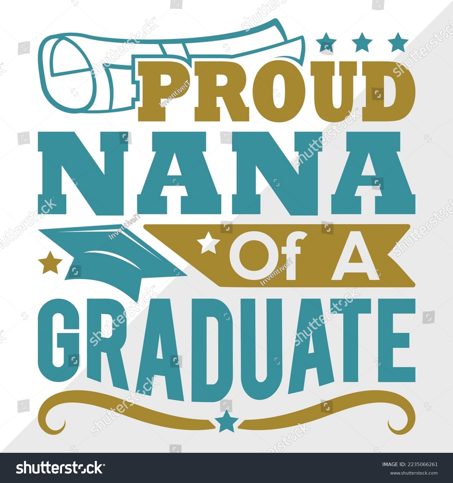 SVG of Proud Nana Of A 2022 Graduate Svg Printable Vector Illustration svg