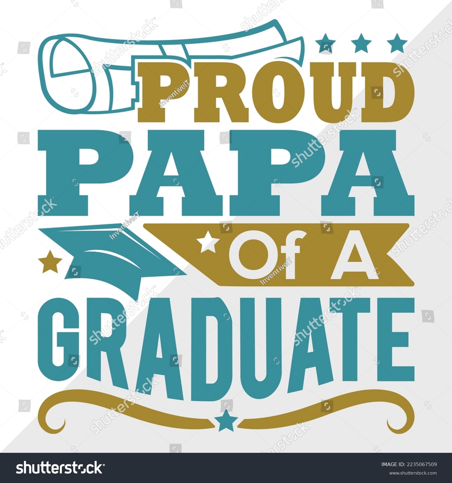 SVG of Proud Papa Of A 2022 Graduate Svg Printable Vector Illustration svg