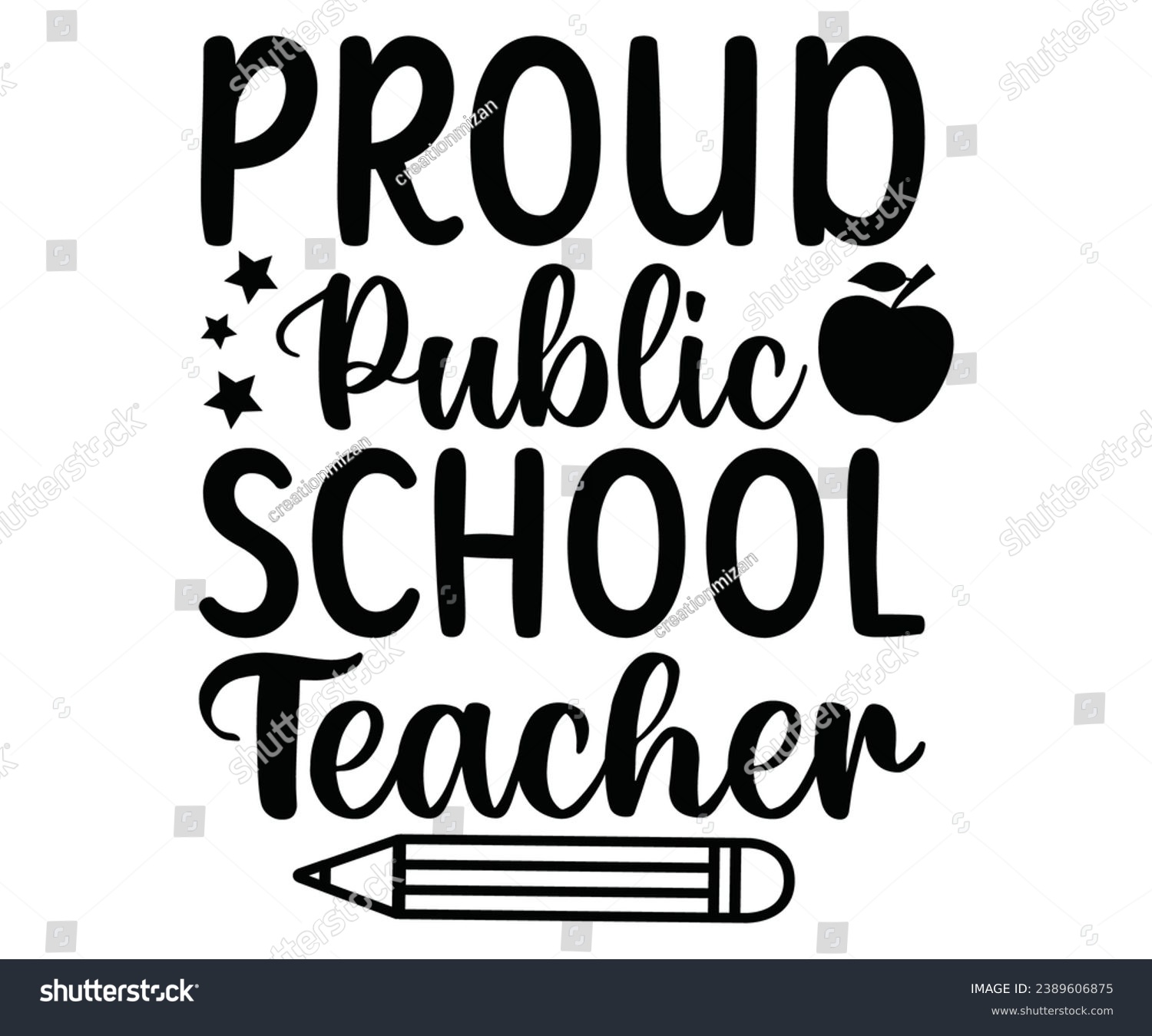 SVG of Proud Public School Teacher Svg,100 Day School,Teacher,Football,Unlocked Gamer,rocked,Girls,happy,Kindergarten Life svg