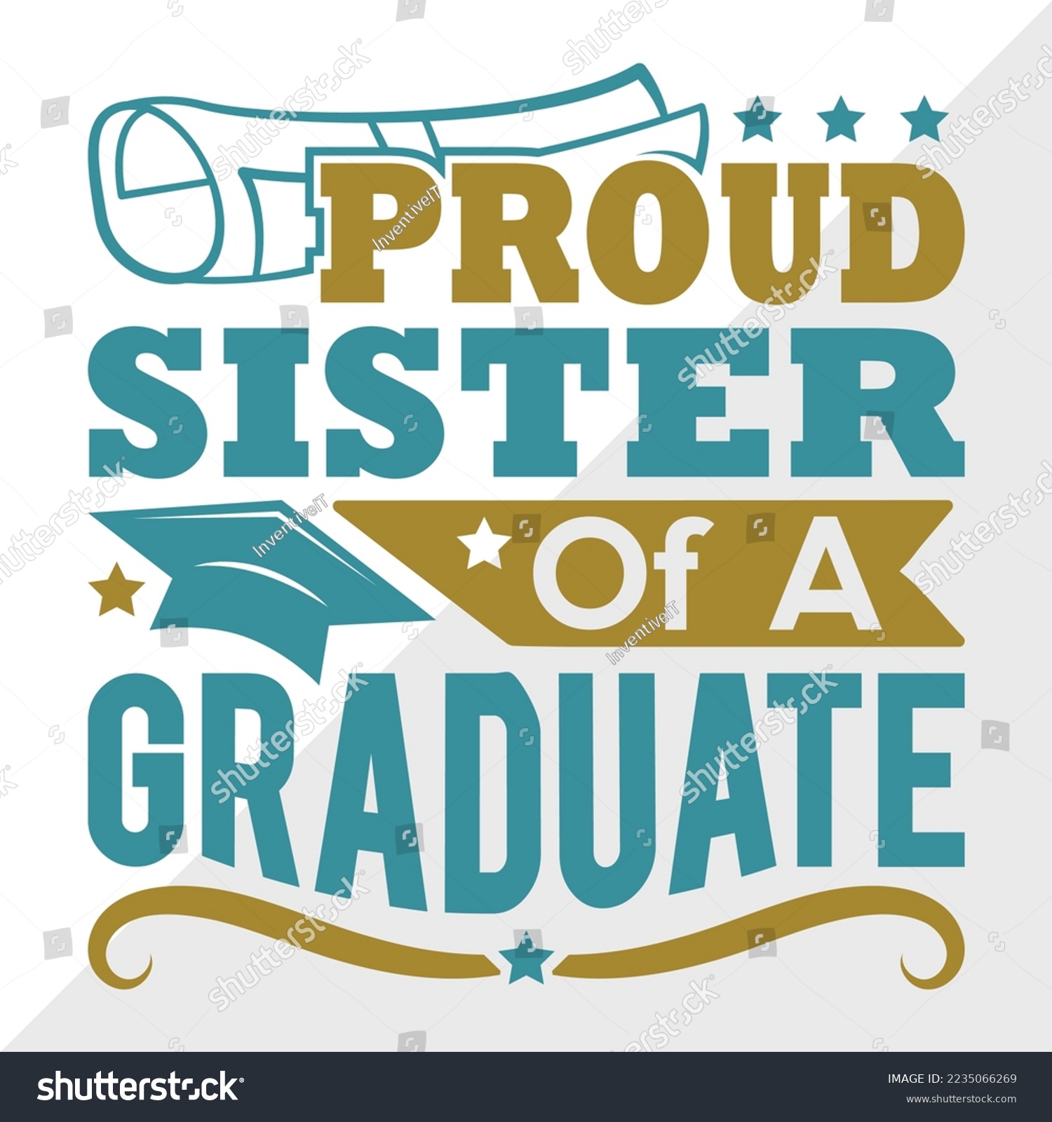 SVG of Proud Sister Of A 2022 Graduate Svg Printable Vector Illustration svg