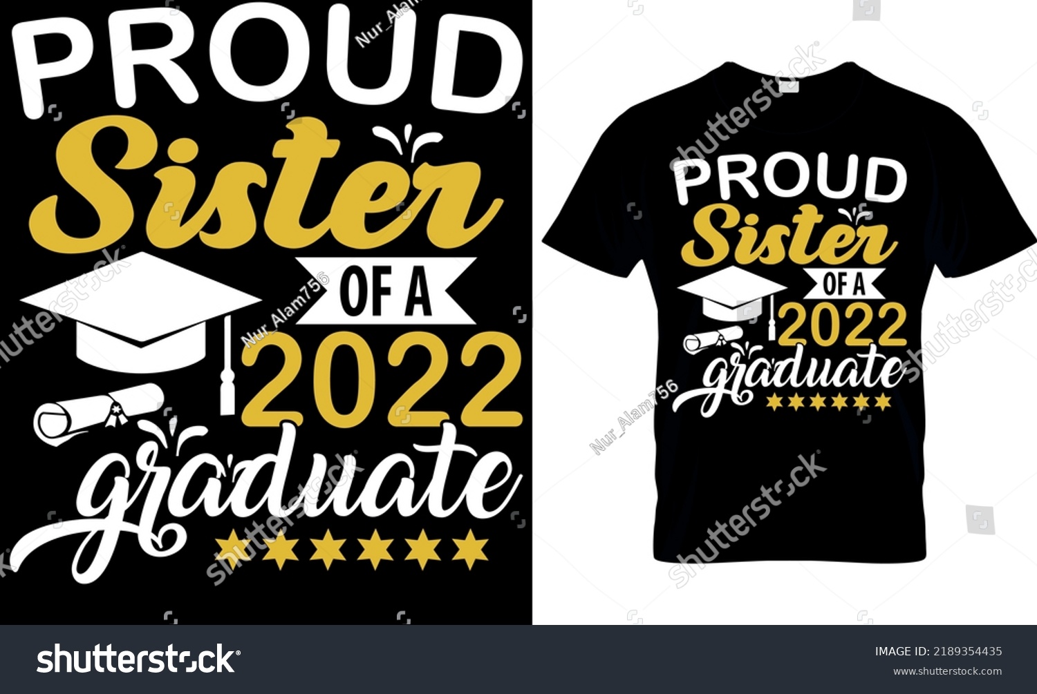 SVG of Proud sister of a 2022 graduate T-shirt high quality is a unique design. svg