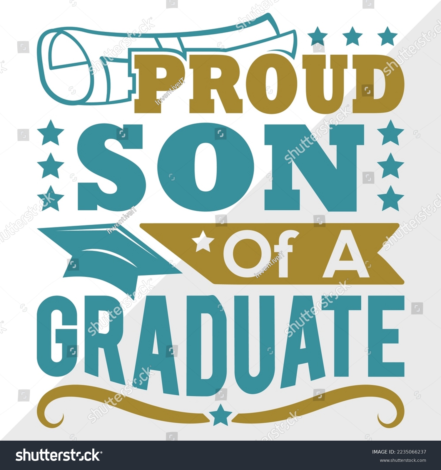 SVG of Proud Son Of A 2022 Graduate Svg Printable Vector Illustration svg
