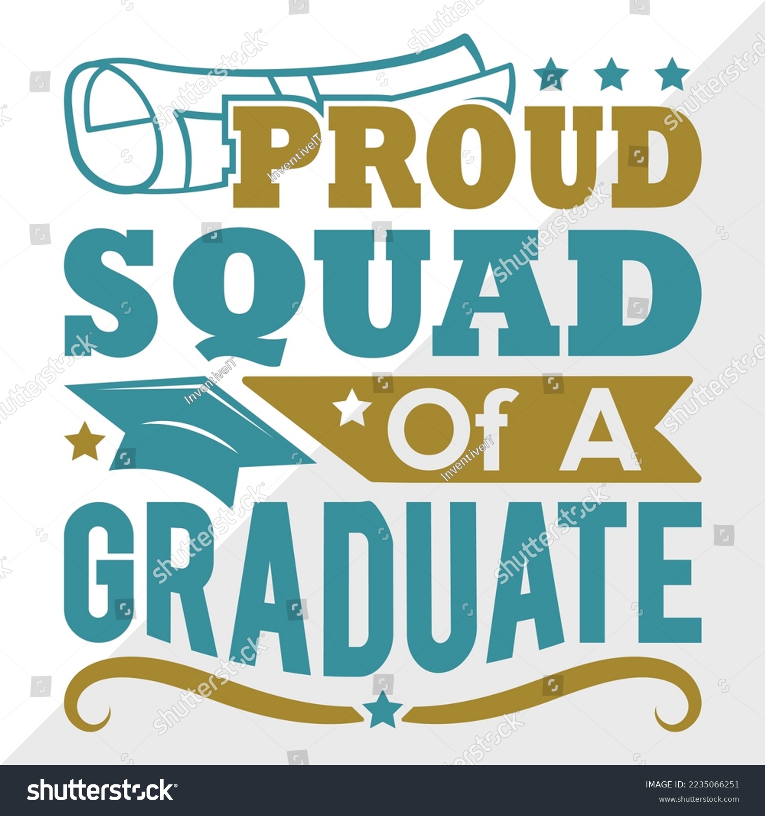 SVG of Proud Squad Of A 2022 Graduate Svg Printable Vector Illustration svg