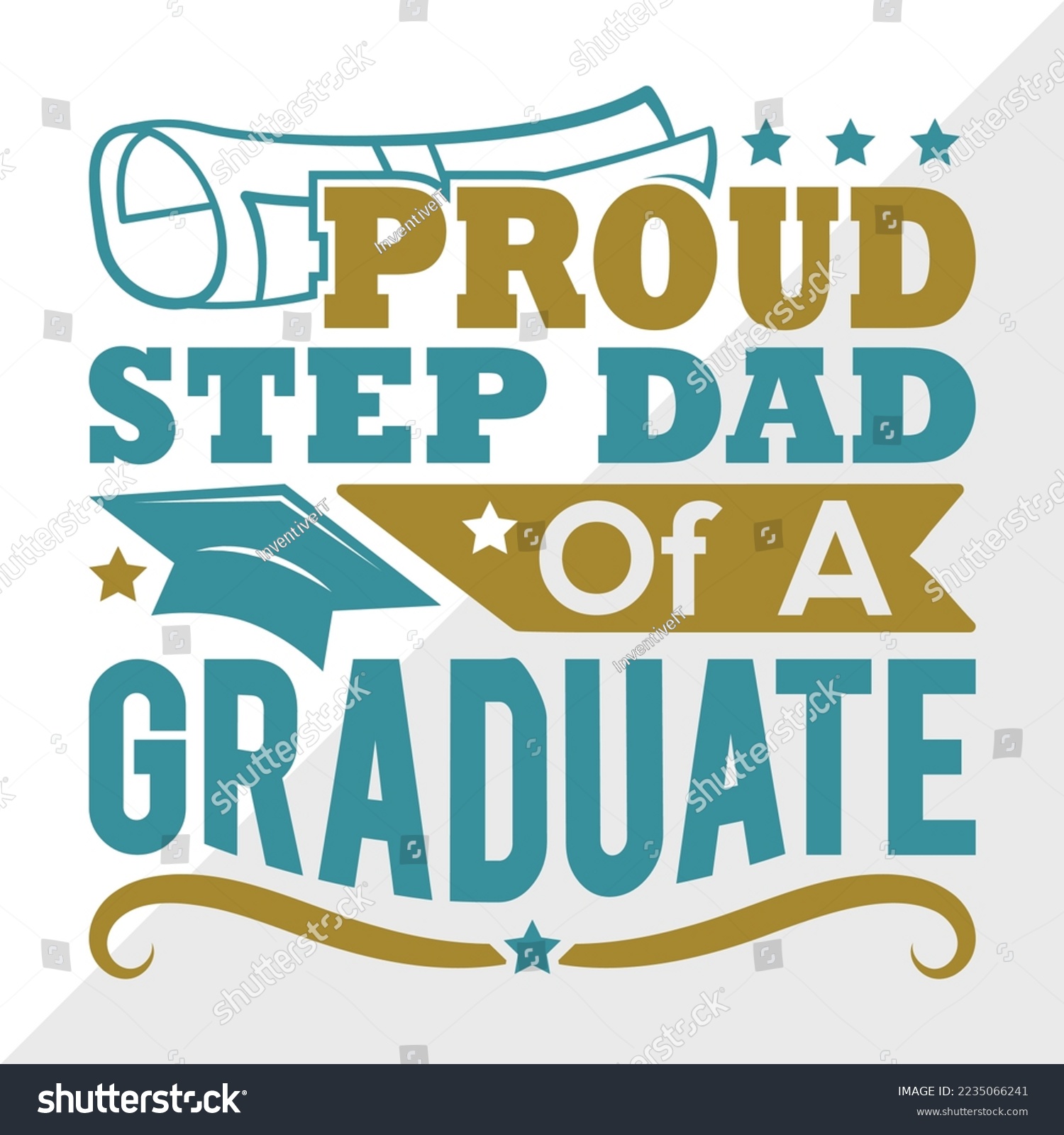 SVG of Proud Step Dad Of A 2022 Graduate Svg Printable Vector Illustration svg