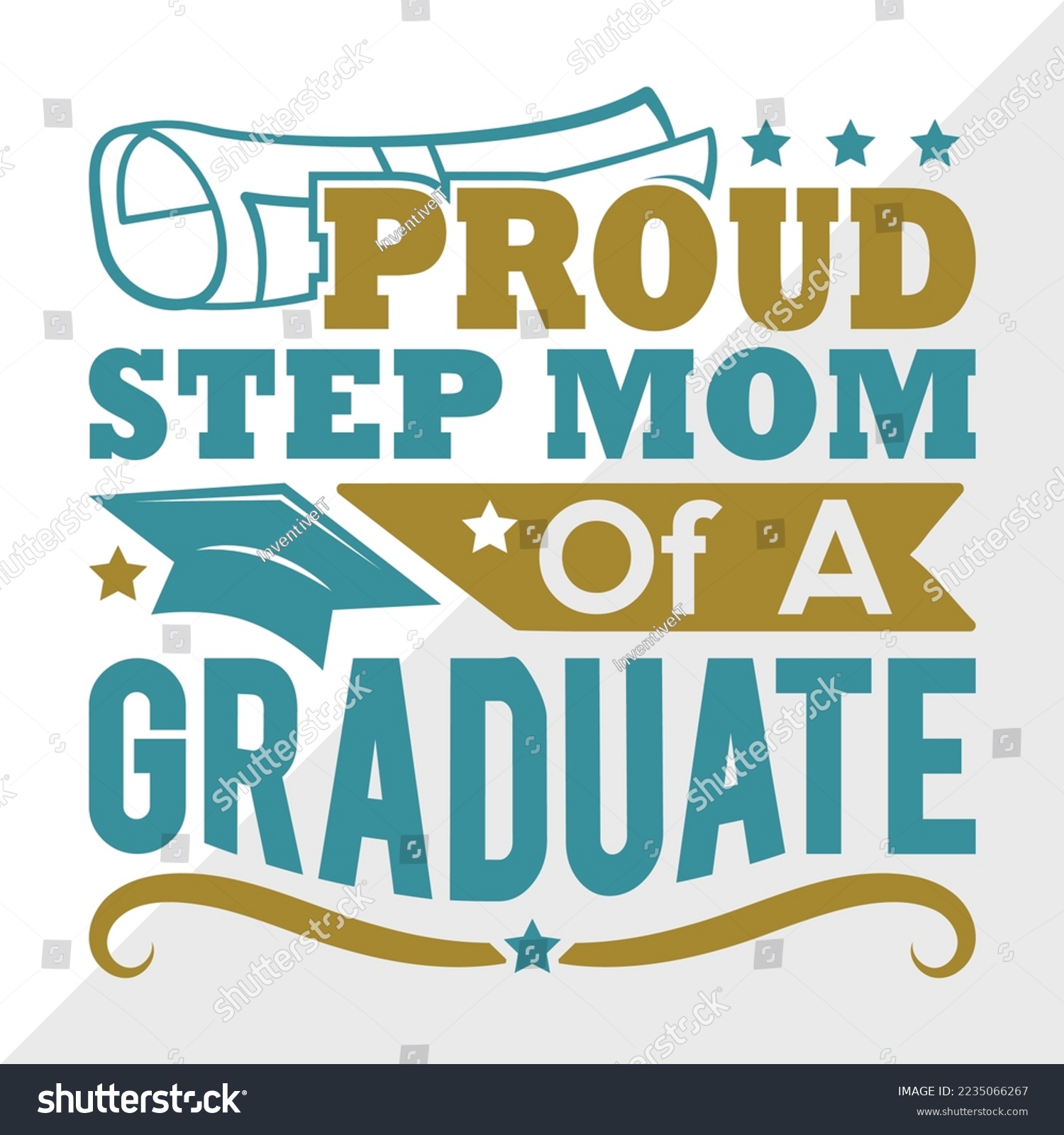 SVG of Proud Step Mom Of A 2022 Graduate Svg Printable Vector Illustration svg