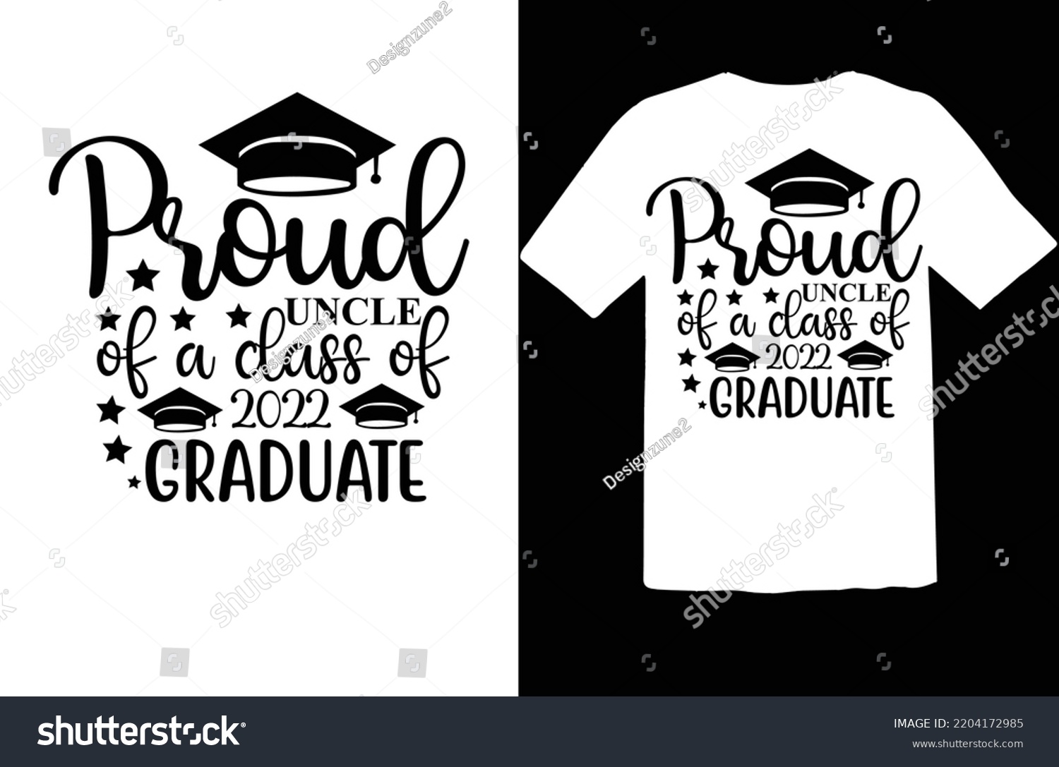 SVG of Proud uncle of a class of 2022 graduate svg design svg
