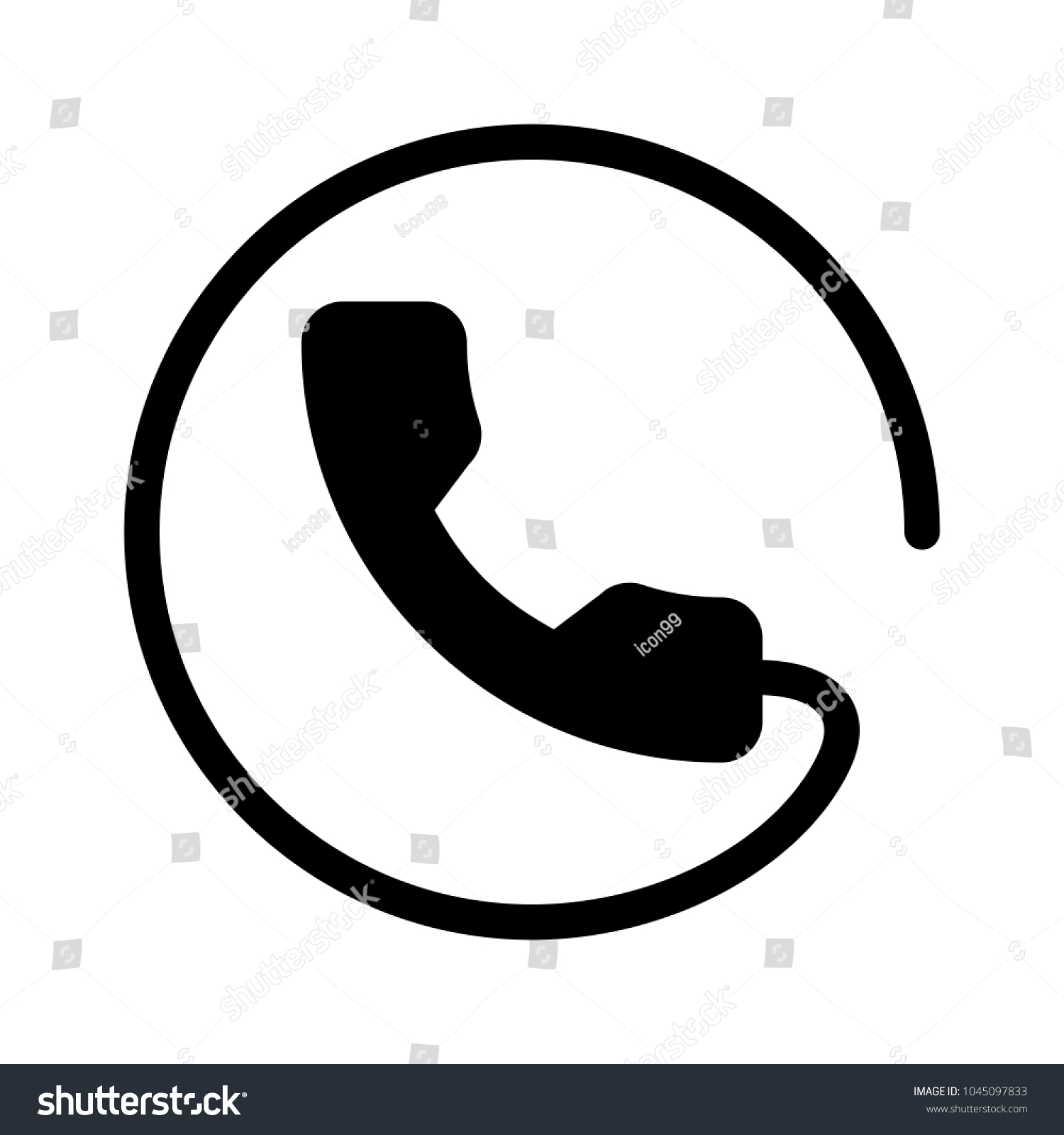 Public Calling Symbol Stock Vector (Royalty Free) 1045097833 | Shutterstock