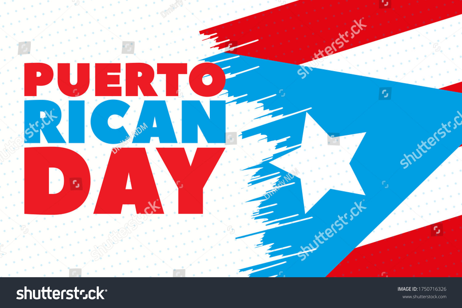 Puerto Rican Day National Puerto Rican Stock Vector (Royalty Free ...