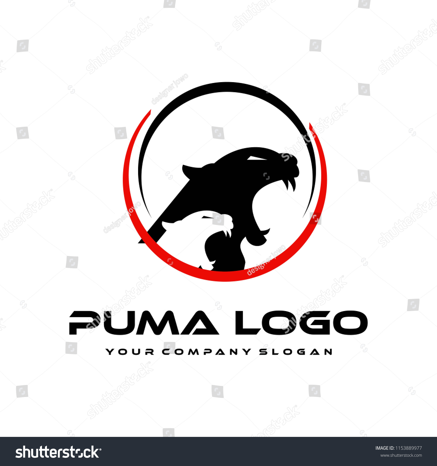 Logo Art Puma Logo Design / Puma Logo Design Vector Illustration Stock