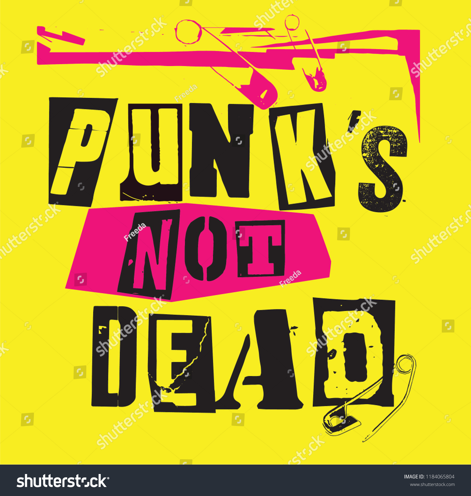 Punks Not Dead Punk Rock Famous Royalty Free Stock Image