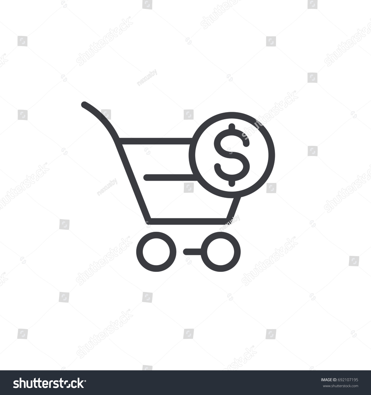 SVG of purchase order icon, linear svg