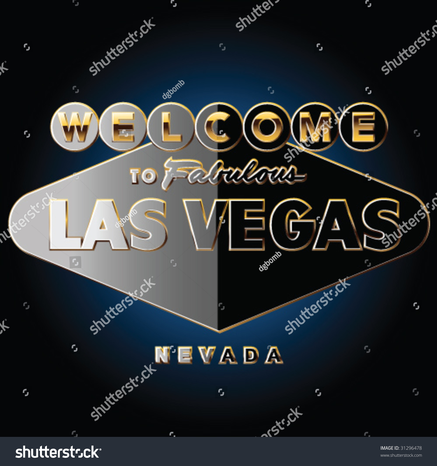 Pure Black Gold Richest Las Vegas Stock Vector 31296478 - Shutterstock