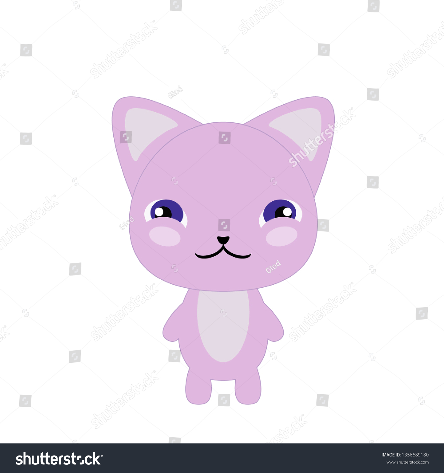 Baby Cartoon Anime Cat