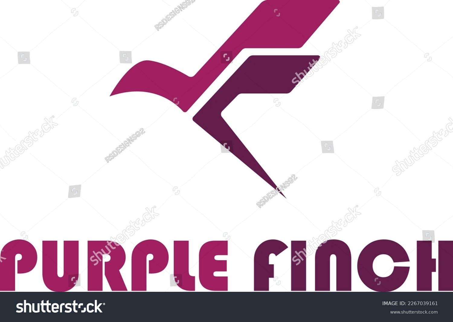 SVG of Purple Finch Logo Vector File svg