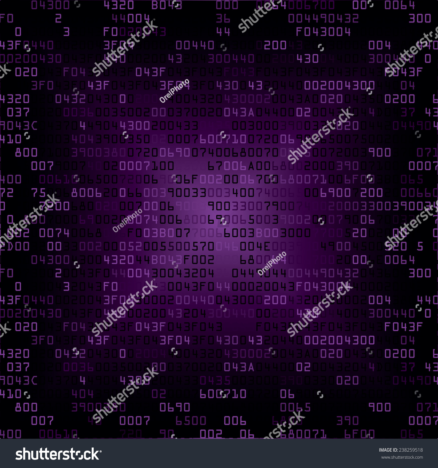 Purple Security Background Hexcode Vector Illustration Stock Vector