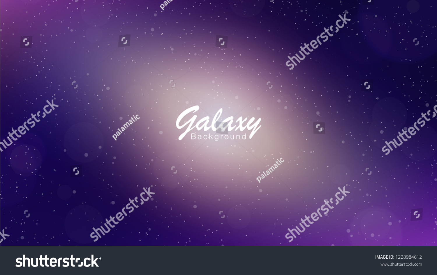 Purple Space Galaxy Night Sky Light Stock Vector Royalty Free