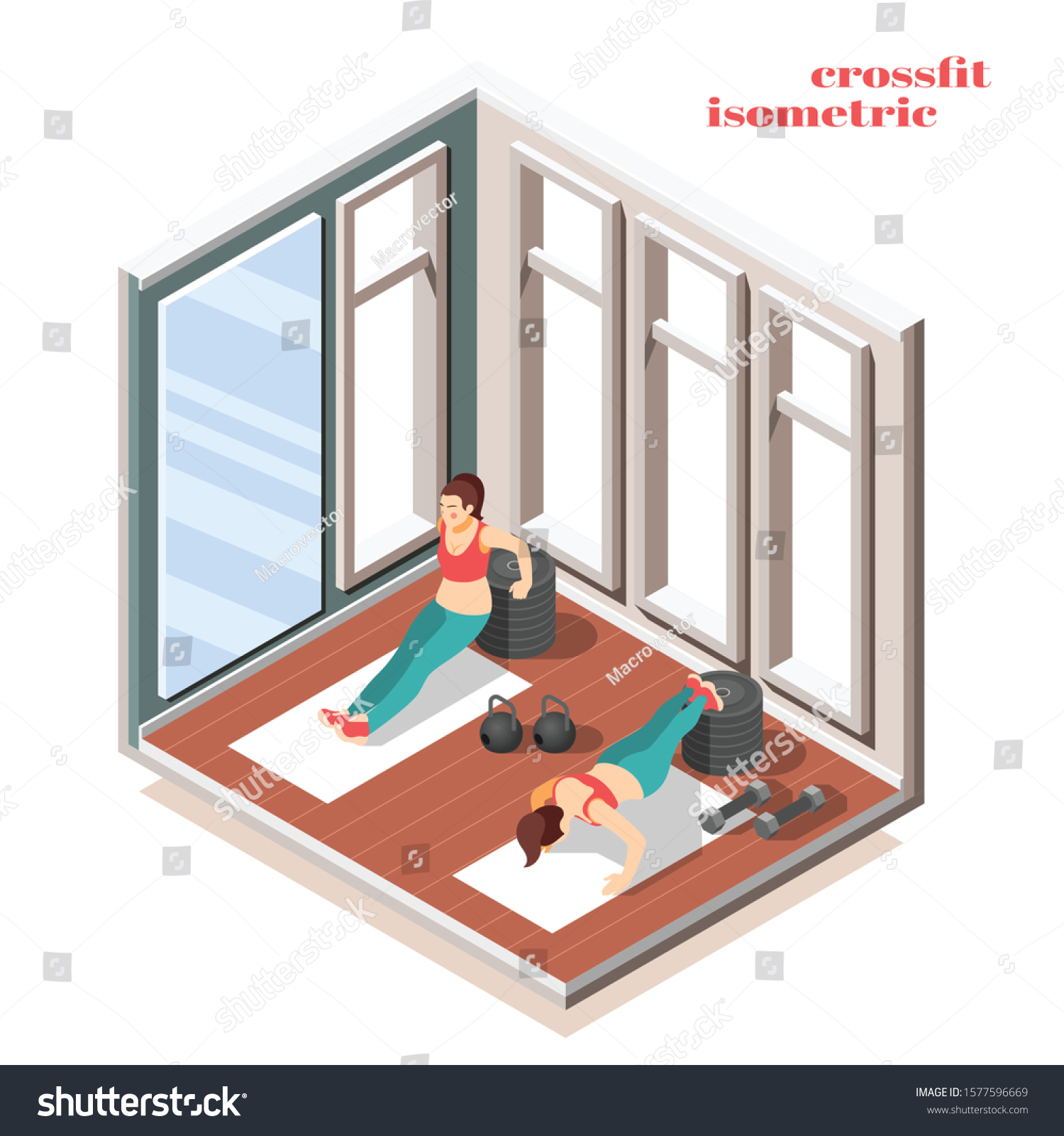 Push Pull Ups Effective Combination Hand เวกเตอร์สต็อก (ปลอดค่าลิขสิทธิ์) 1577596669 Shutterstock