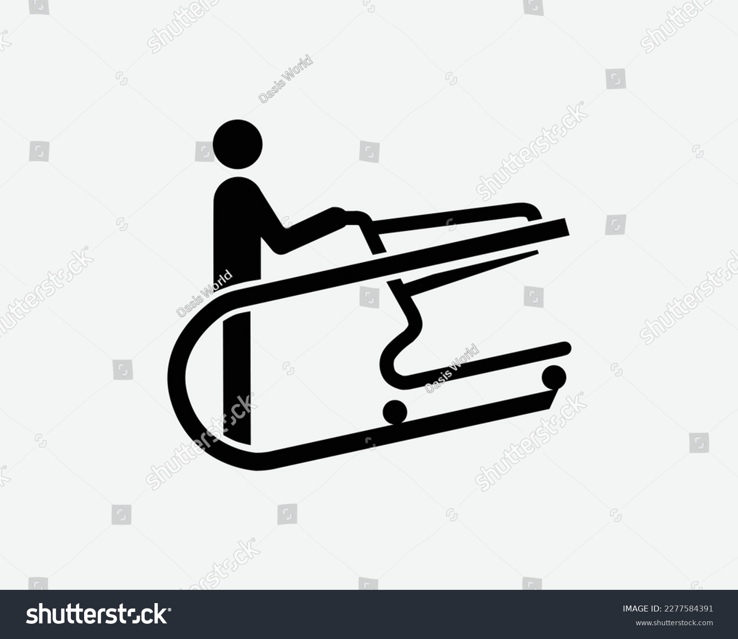 SVG of Push Cart Escalator Travelator Trolley Man Person Pushing Black White Silhouette Symbol Icon Sign Graphic Clipart Artwork Illustration Pictogram Vector svg