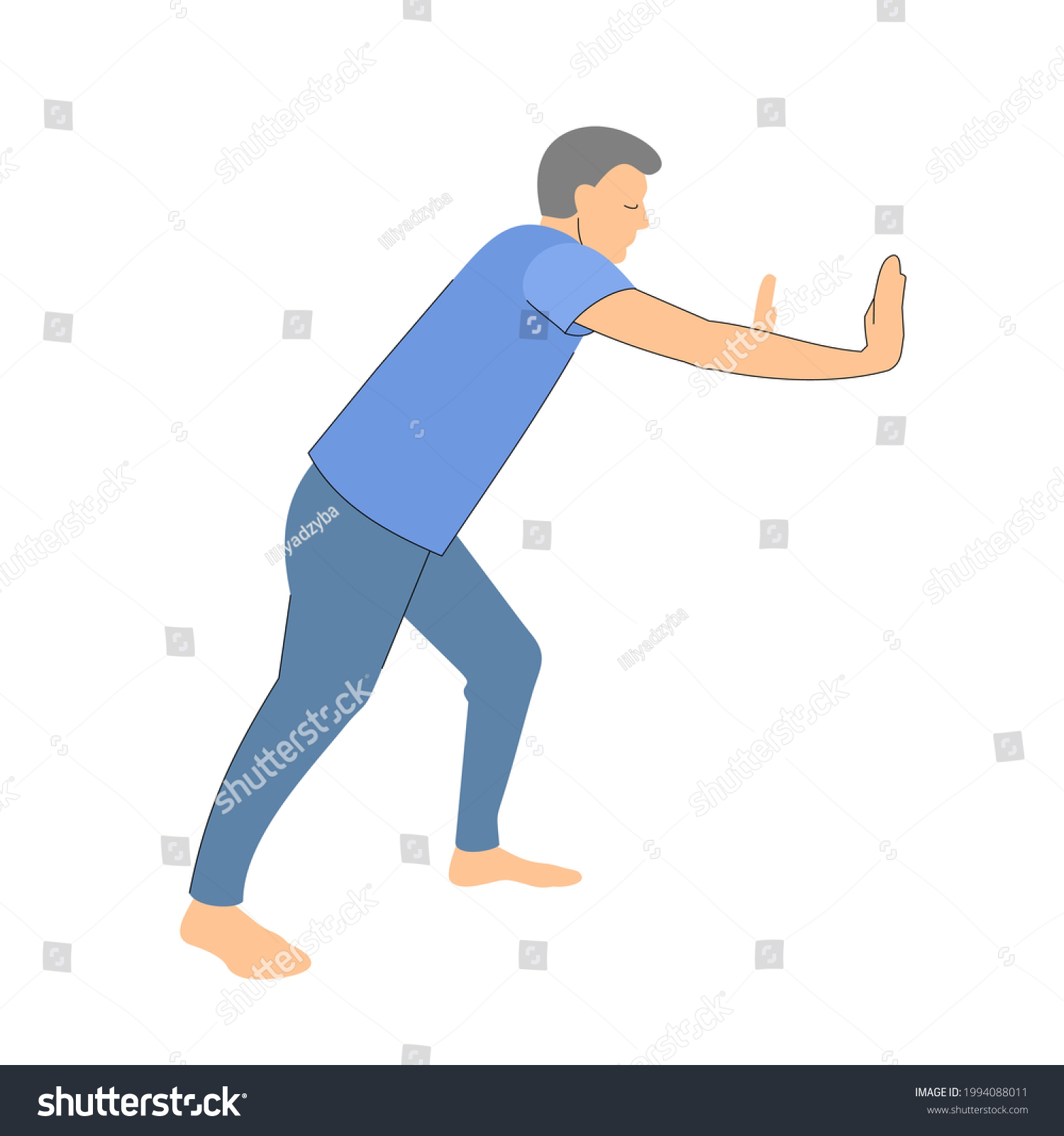 Push pose Images, Stock Photos & Vectors | Shutterstock