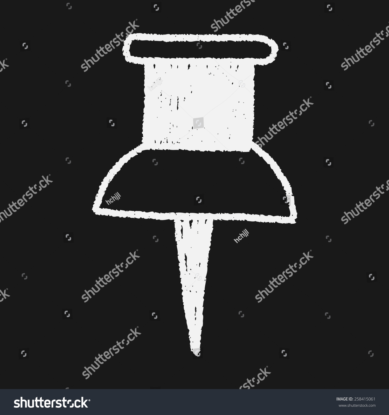 Push Pin Doodle Drawing Stock Vector Royalty Free 258415061 Push Pin Doodle Drawing Stock Vector Royalty Free 258415061