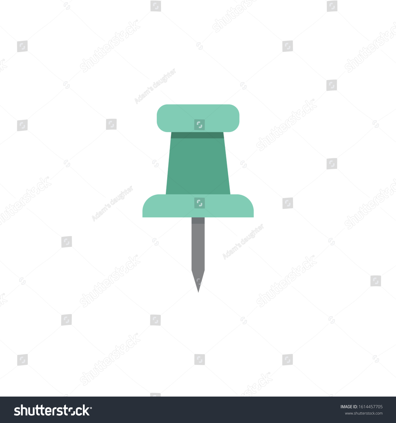 Push Pin Flat Style Element Illustration Stock Vector Royalty Free Push Pin Flat Style Element Illustration Stock Vector Royalty Free