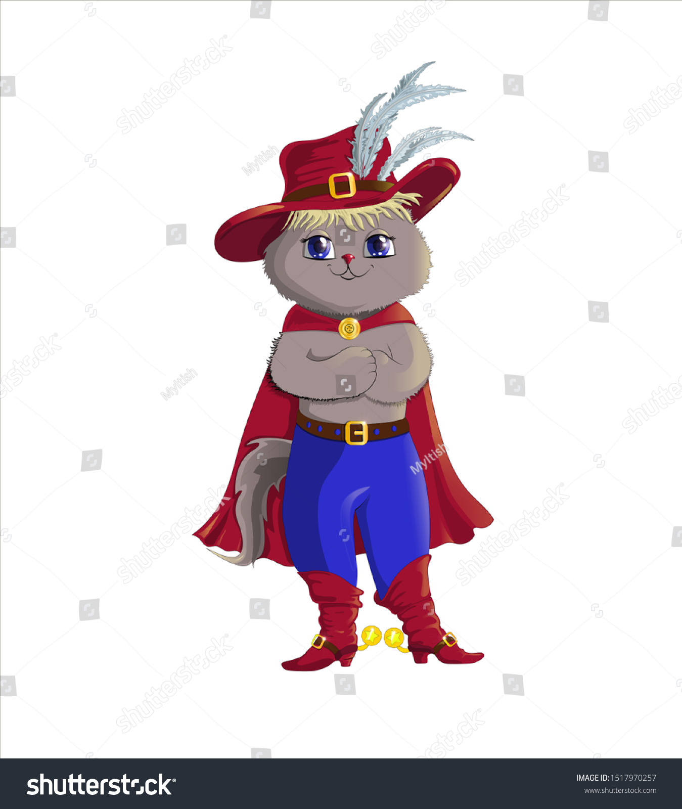 Puss Boots Fairy Tale Stock Vector (Royalty Free) 1517970257