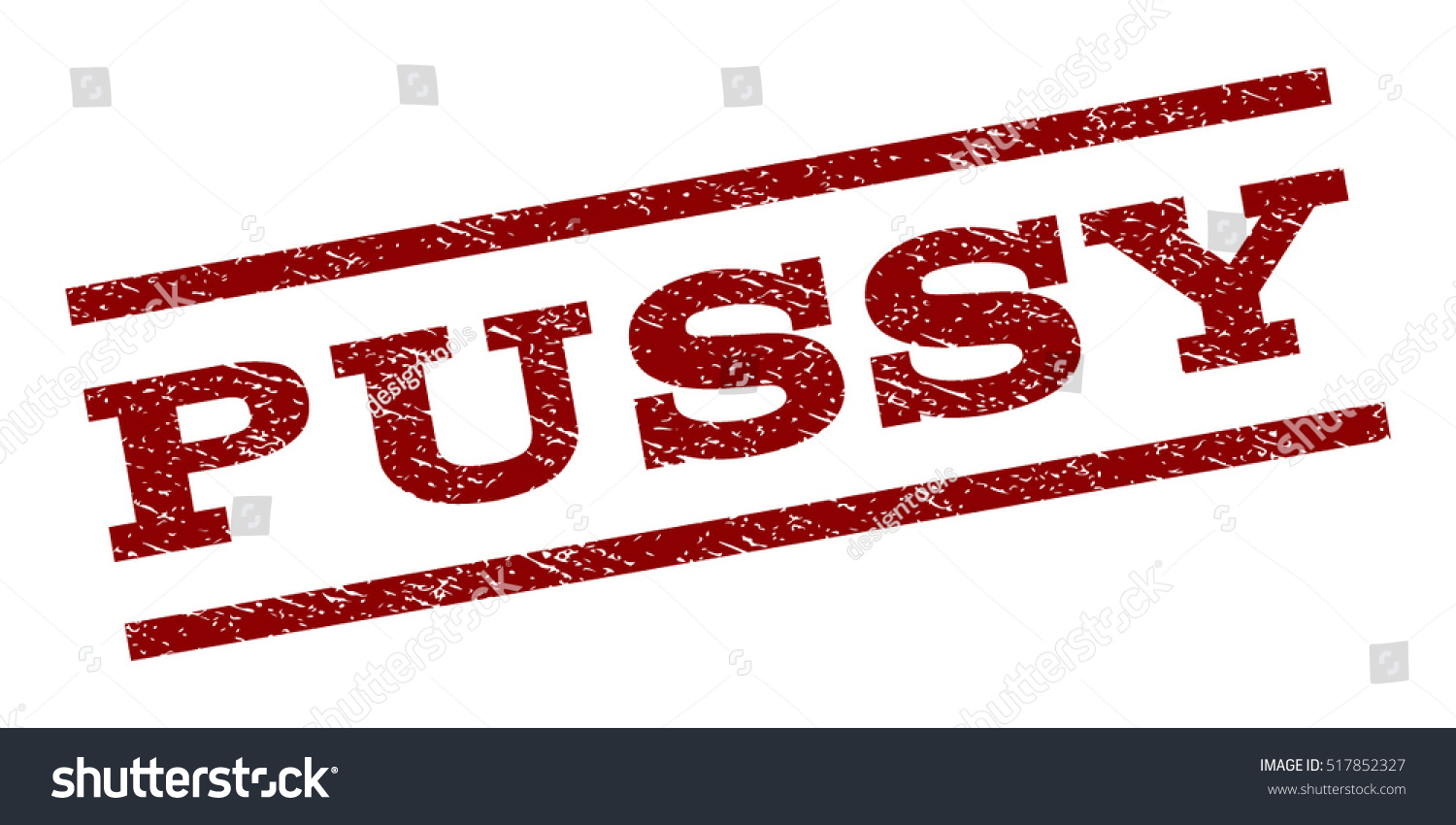 Pussy Watermark Stamp Text Caption Between Stock Vector Royalty Free 517852327 Shutterstock