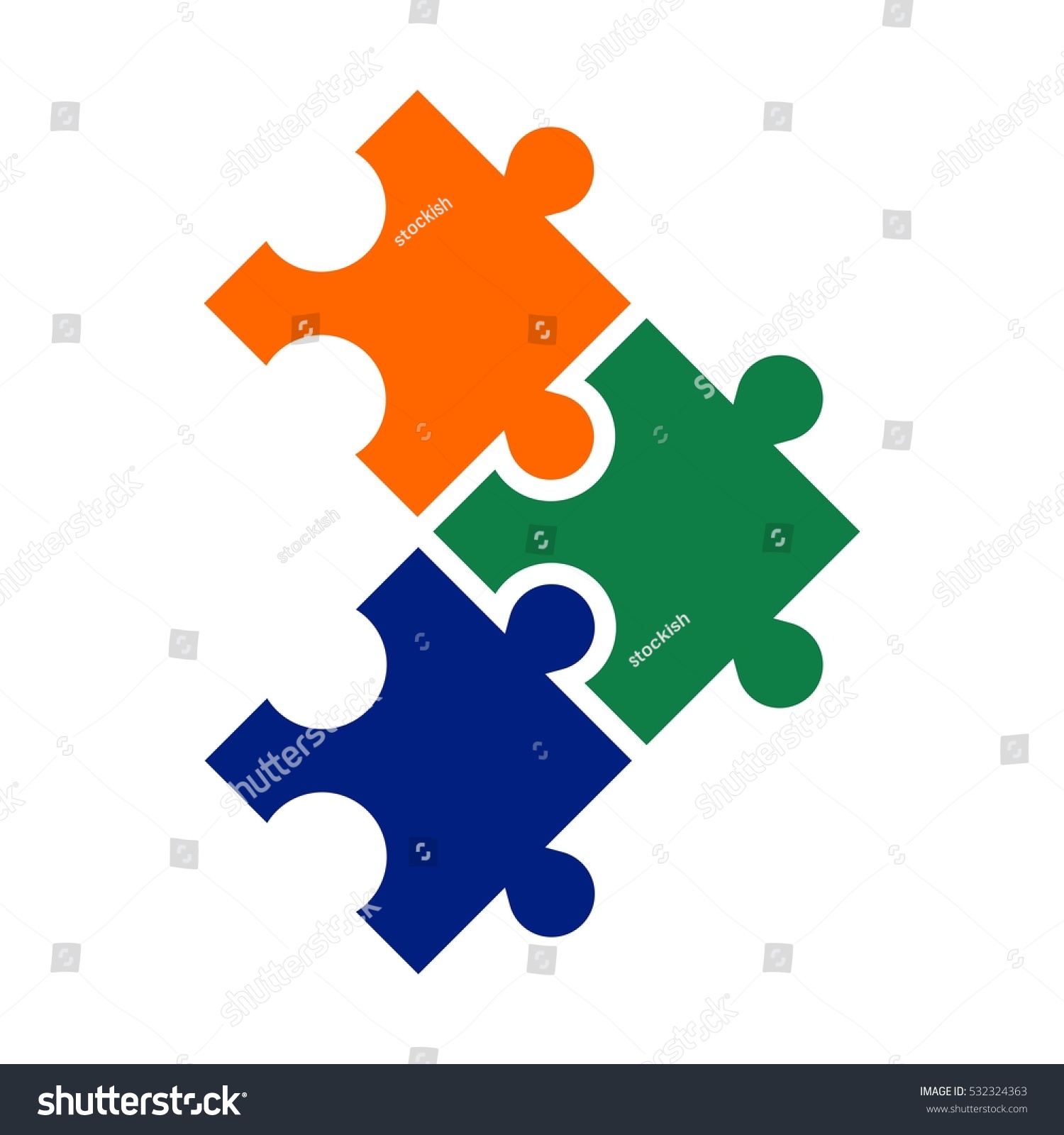 Puzzle Logo Vector Stock Vector (Royalty Free) 532324363 | Shutterstock