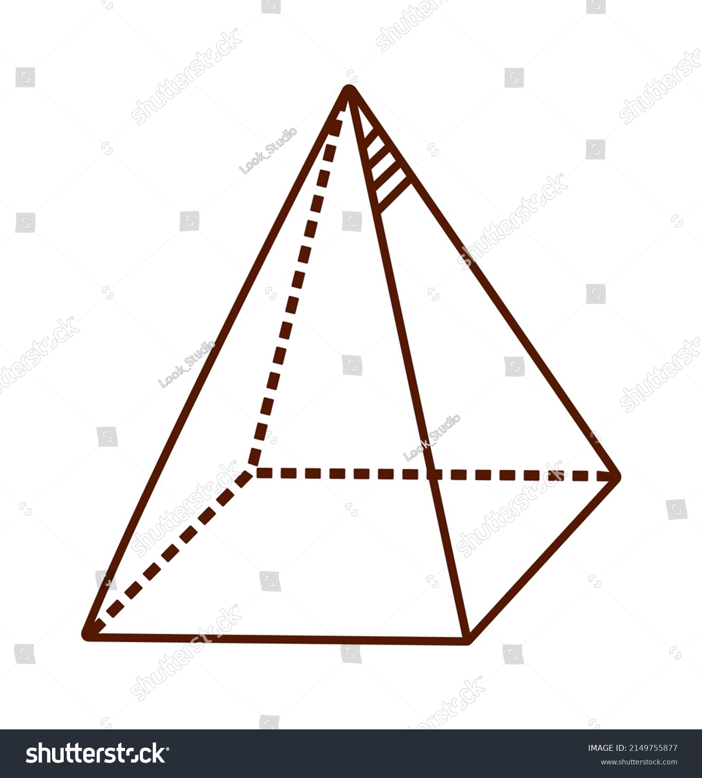 Pyramid Shape Back School Design Element Stock Vector (Royalty Free ...