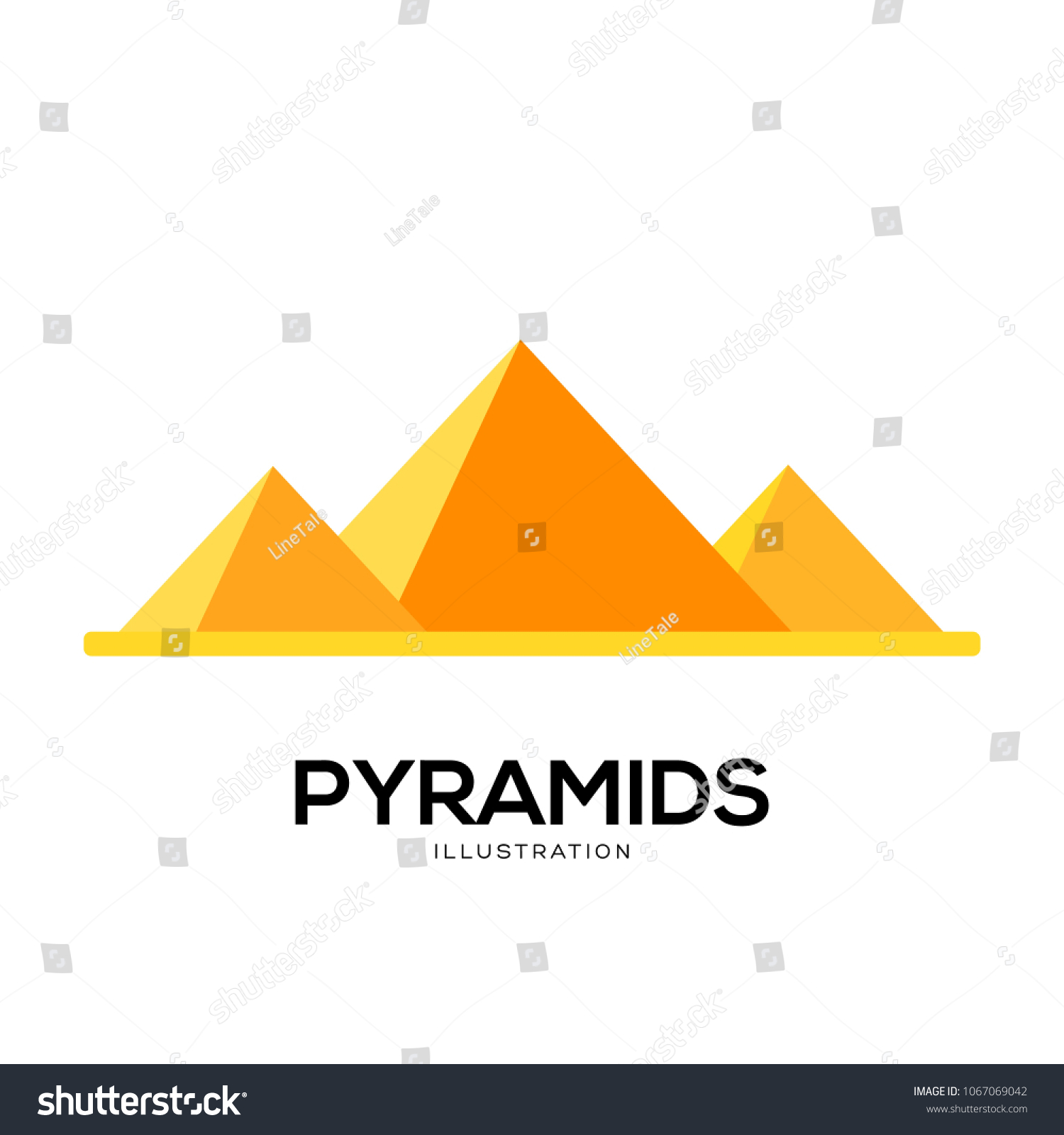 Pyramid vector illustration — img 2