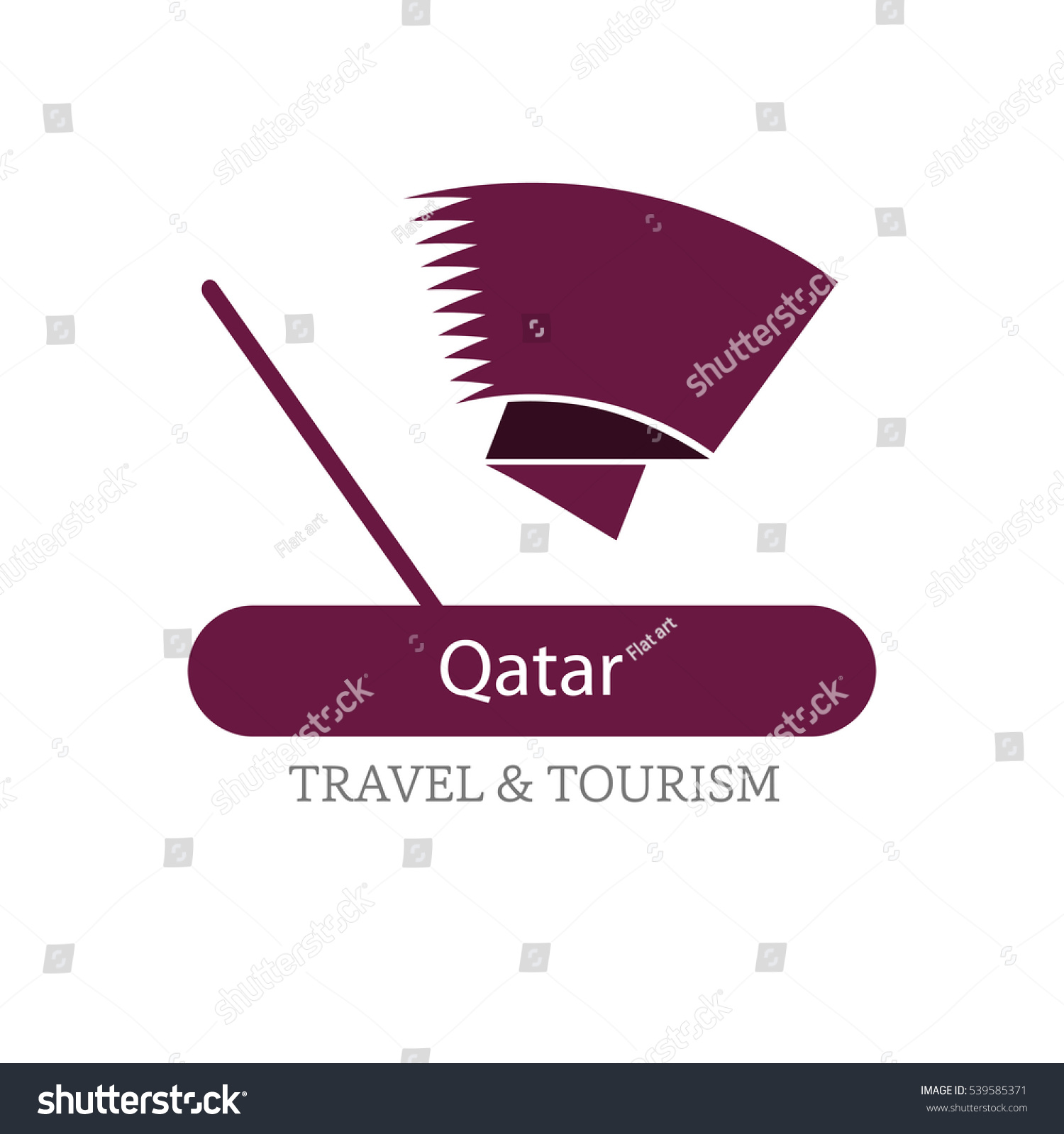 qatar tourism logo white