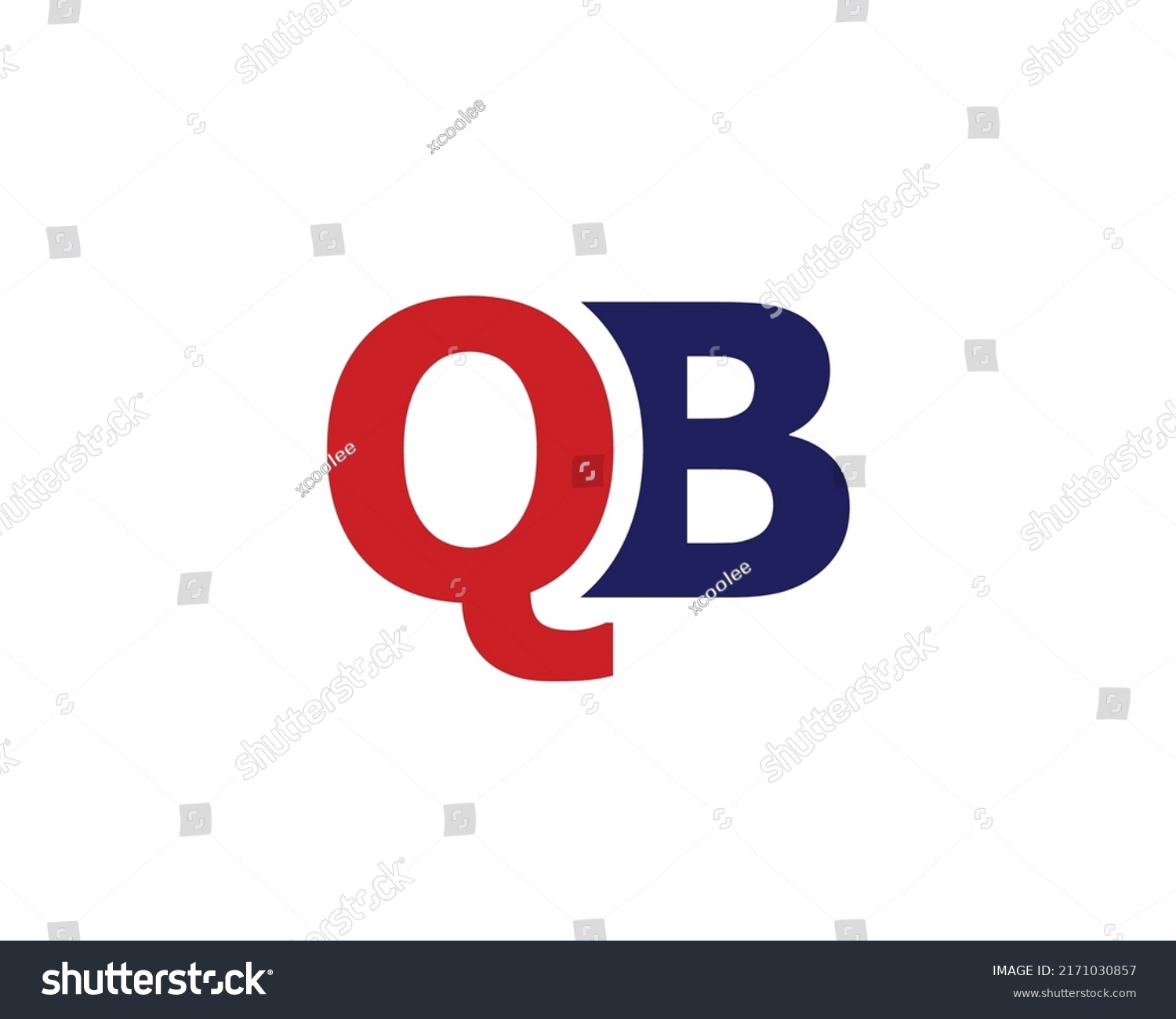 Qb Logo Design Vector Template Stock Vector (Royalty Free) 2171030857 ...