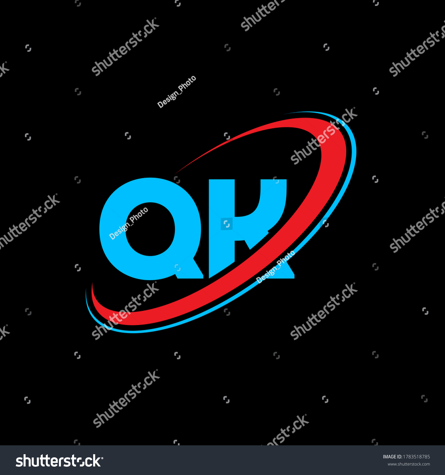 Qk Q K Letter Logo Design Stock Vector (Royalty Free) 1783518785 ...