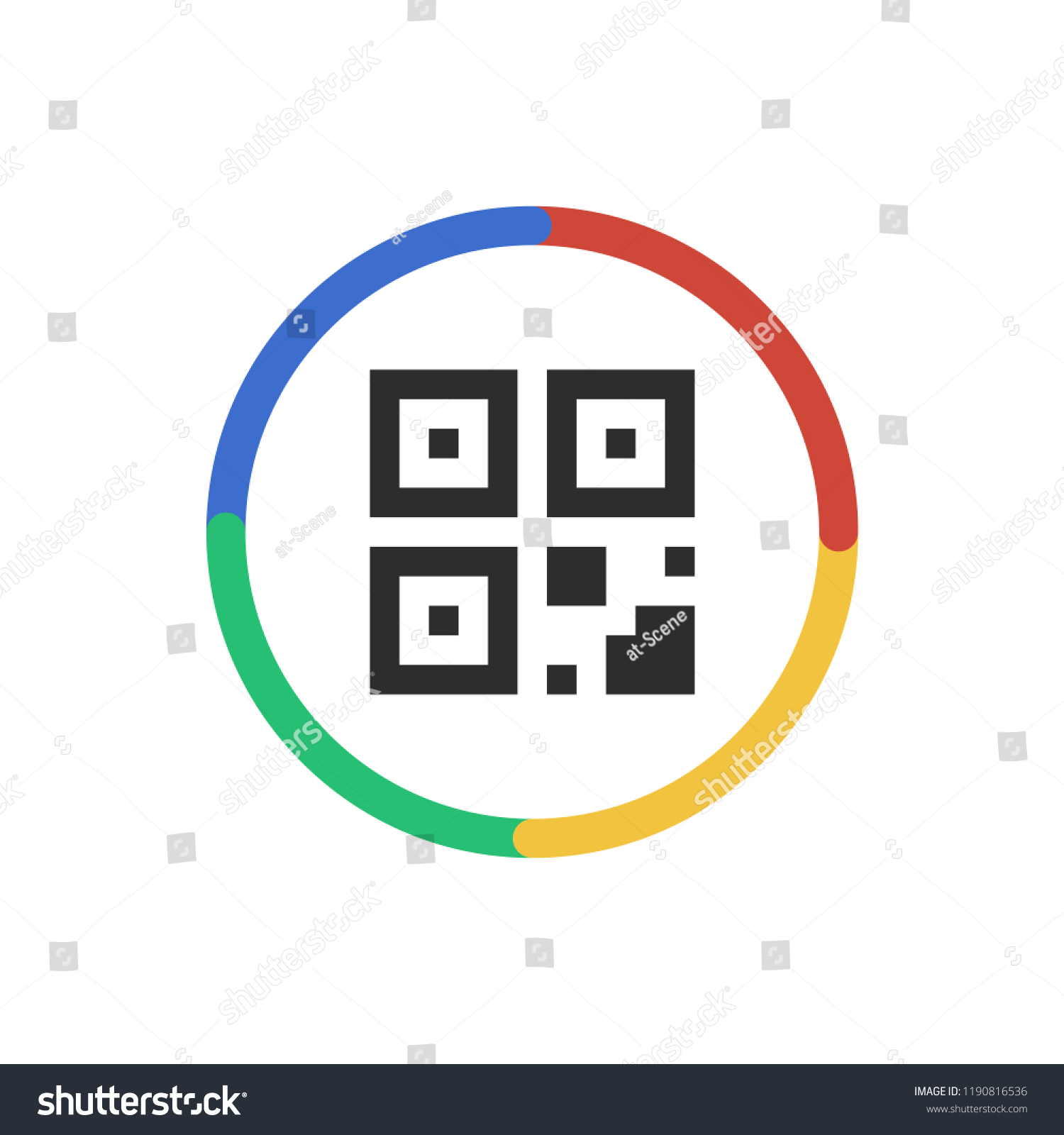 Qr Code App Icon Stock Vector (Royalty Free) 1190816536 | Shutterstock