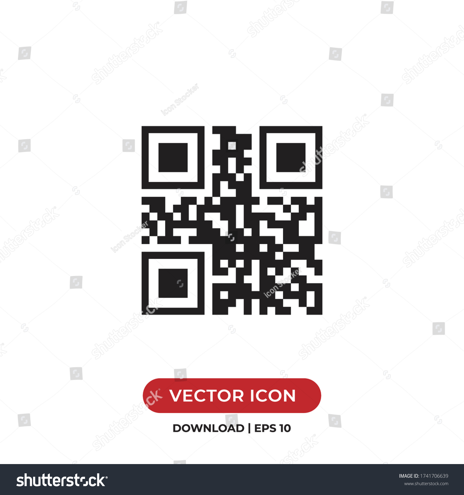 Qr Code Icon Vector Special Identity Stock Vector Royalty Free Qr Code Icon Vector Special Identity Stock Vector Royalty Free